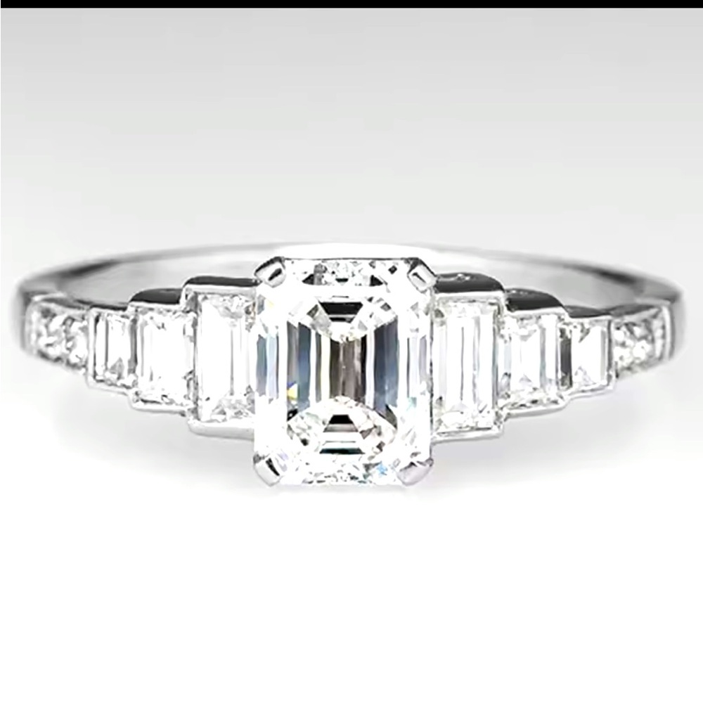 Fashion Square Cubic Zirconia Crystal Rings Women